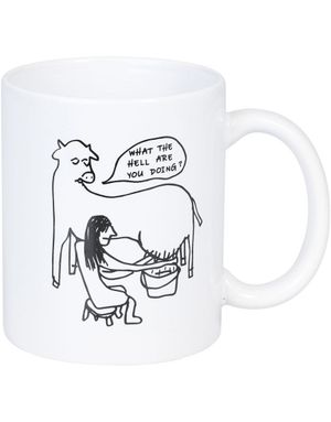 Funny Mug - Melkende Ku
