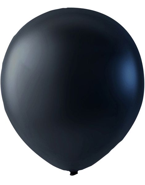 100 stk 13 cm - MEGAPACK - Sort Metallic Små Balloner