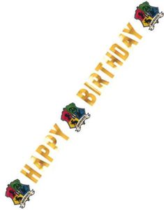 Harry Potter Galtvort "Happy Birthday" Banner 1,8 meter