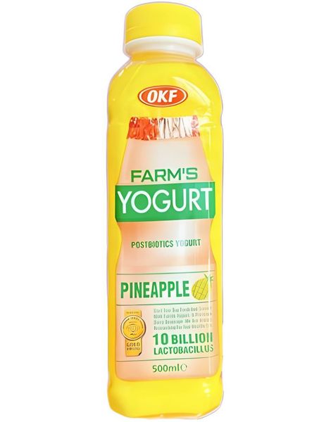 OKF Farm's Yogurt Pineapple - Drikkeyoghurt med Ananassmak 350 ml (Korea)