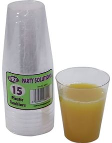 8 st 220 ml Genanvendelige Solide Kopper i Hårdplast