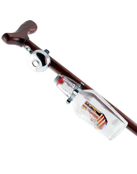 Stok med Ringeklokke og Lommelærke - 90 cm