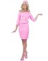 Lisensiert Rosa Legally Blonde Kostyme til Dame med Hatt