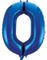 JUMBO Royal Blå Tallballonger 0-9 - 86 cm