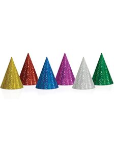 20 stk Holografiske Partyhatte