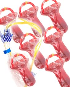 36 Stk Big Red Dummy - Røde Klare Slikkepinde med Fruktsmag - Hel Kasse 2,16 kg