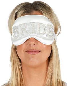 Bride Sovemaske med Perler