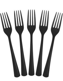 50 stk Sorte Heavy Duty Genanvendelige Plastgafler