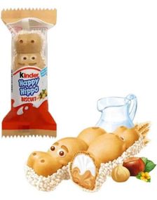 1 Stk Kinder Happy Hippo Hasselnød Kiks 21 Gram