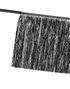 Svart Fringe Girlander Backdrop/Bakgrunn 135x20 cm