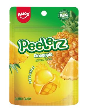Peelerz Gummy Pinapple - Skrælbar Geléslik med Ananassmag 65 gram