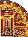 9 stk Mega Gummies German Bratwurst - Vingummi Pølse med Tutti Fruttismag - Hel Æske 1,08 kg