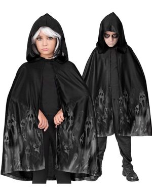 Kostymekappe med Spøkelsemotiv til Barn 75 cm