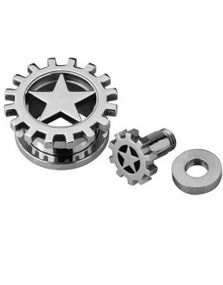 Steam Punk Star - Piercing Tunnel