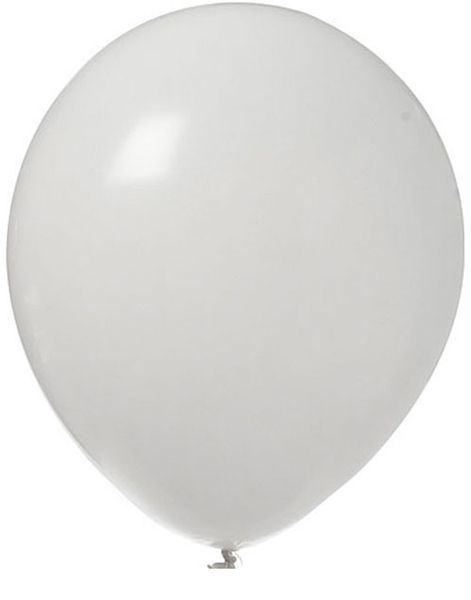 10 stk 30 cm - Hvide Balloner