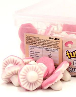 120 stk Swizzels Giant Mushrooms - Boks med Store Skum-Sopper