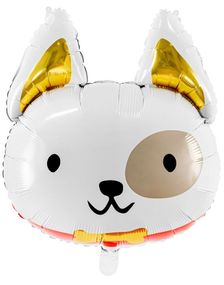 Hvit Hund - Folieballong 80x102 cm