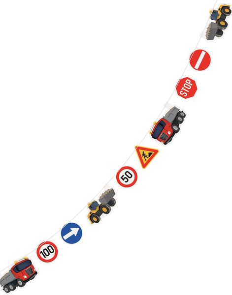 Trafikkskilt og Konstruksjon Tema Girlander - 1,8 Meter