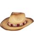 Cowboyhatt i Strå med Perledetaljer