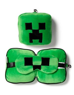 Minecraft Creeper rejsepude og øjenmaske