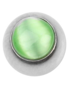 Cat Eye Green - 6 mm Stålkugle til 1,6 mm Stang