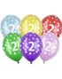 2 Tallet Flerfargede Ballonger- 30 cm