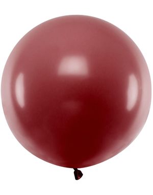 Pastellfarget Burgunderrød JUMBO Ballong 60 cm