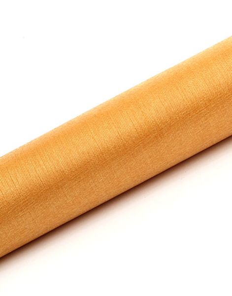 GULDFARVET Organzaløber med Skinnende-Effekt 36 cm x 9 meter