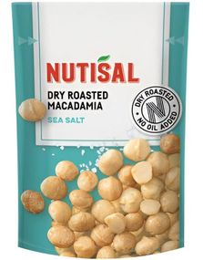 Nutisal Dry Roasted Macadamia Sea Salt - Ristede Macadamianøtter 80g
