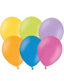 10 stk 26 cm - Balloner i Assorterede Farver