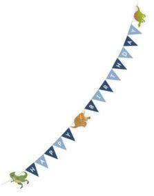 Happy Birthday Banner 1,8 Meter - Happy Dinosaur