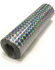 Sølvfarget Metallisk Holografisk Serpentin