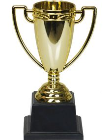 Guldfarvet Pokal 19 cm
