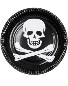 6 stk Paptallerkener 23 cm - Pirates of the Seven Seas
