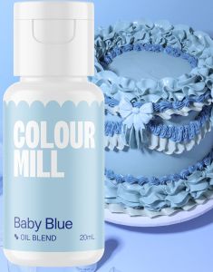 Colour Mill Baby Blå Oliebaseret Madfarve - 20ml