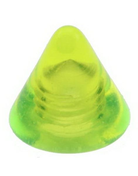 Gul Spike - 3 mm Akrylkugle til 1,2 mm stang