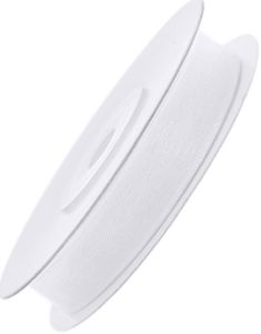 Hvidt Chiffonbånd 25 meter x 6 mm