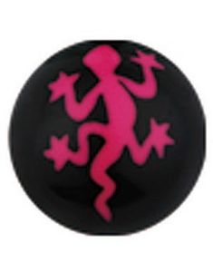 Salamander - Sort/Rosa Akrylkugle