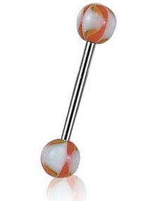 Twist In Orange - Tungepiercing