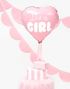 Its a Girl - Rosa Hjerteformet Folieballon 48 cm