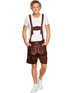 Brun Oktoberfest Ruskind Lederhosen