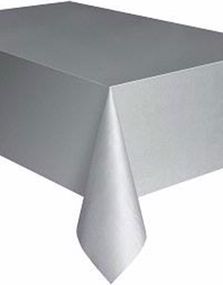 Sølvfarvet Plastdug 137x274 cm