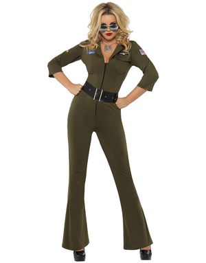 Licenseret Top Gun Damekostume 