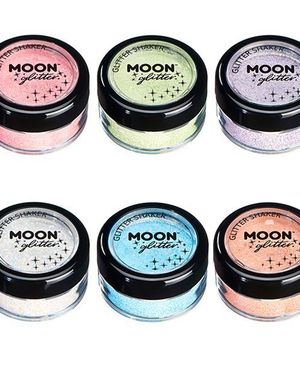 VÆLG BLANDT 8 FARVER - Pastelfarvet Glitter Shaker