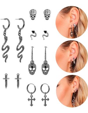 6 par Gotiske Øredobber