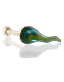 Tadpole Green - Næsepiercing i Ægte Sølv 925S