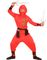 Rødt Ninja Børnekostume