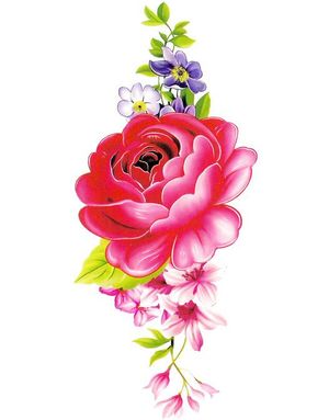 Elegant Flower (Fake Tattoo)