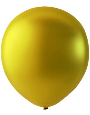 100 stk 13 cm - MEGAPACK - Guldfarvet Metallic Små Balloner