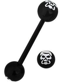 Demon Black/White - Tungepiercing
